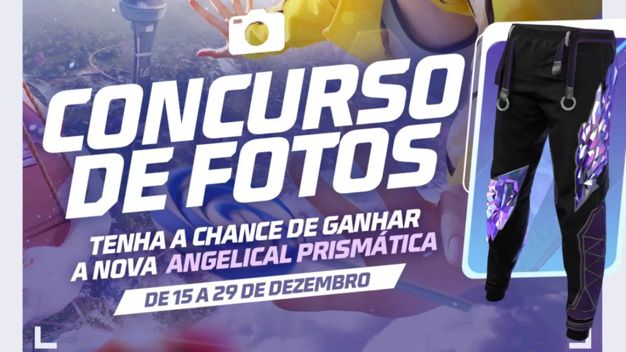 Calça Angélica roxa grátis no Free Fire: veja como pegar