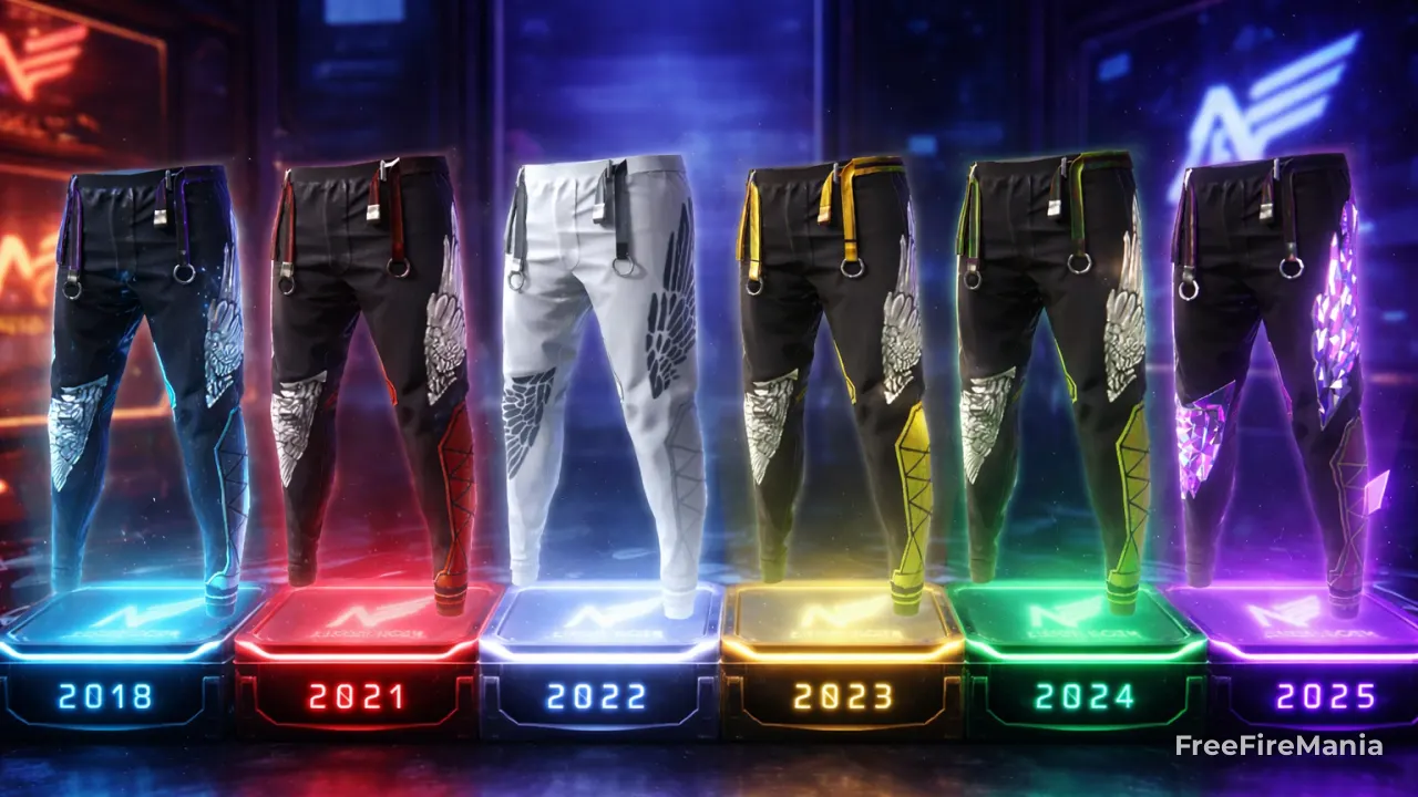 Levantamento revela qual é a calça angelical mais rara do Free Fire