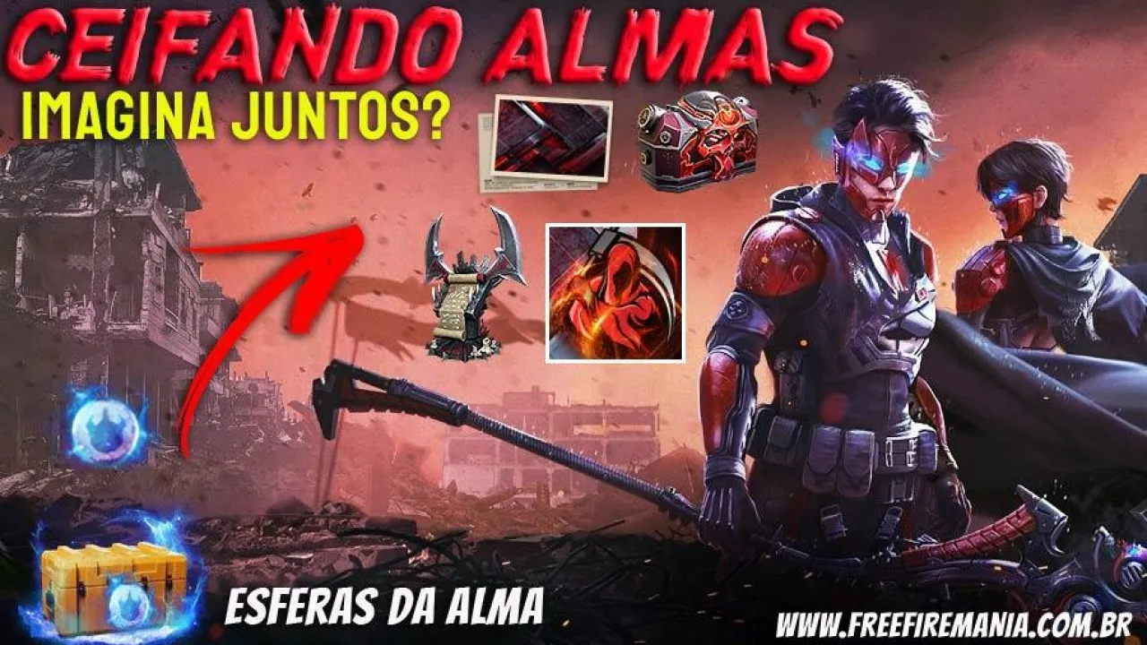 Ceifando Almas: Complete missões em Dupla para ganhar tokens Esferas de Alma no Free Fire
