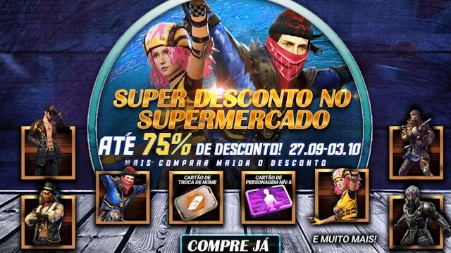 Supermercado 3.0: Novo Evento Chega ao Free Fire com Descontos Imperdíveis