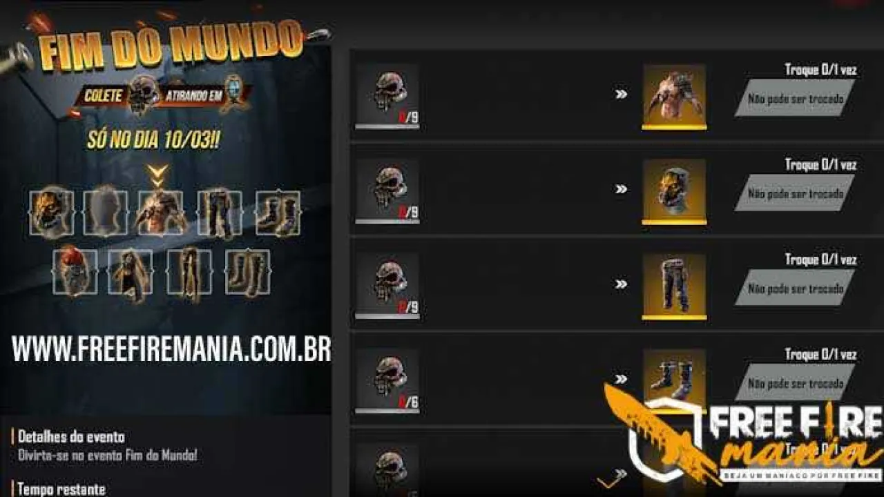 Chegou! Pegue agora sua Skin Futuro Perdido Grátis