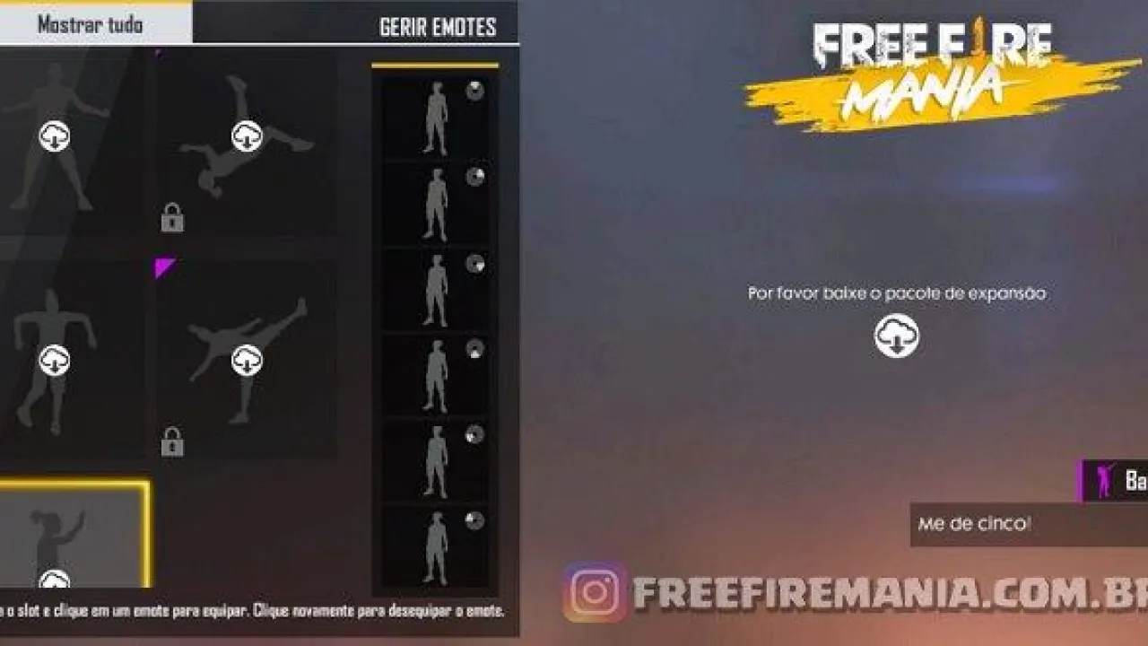 Cinco Novos Emotes no Free Fire - Atualização de Junho