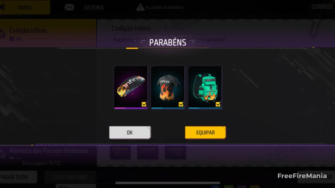 Codigão Free Fire: novo código Infini é liberado neste domingo (5)