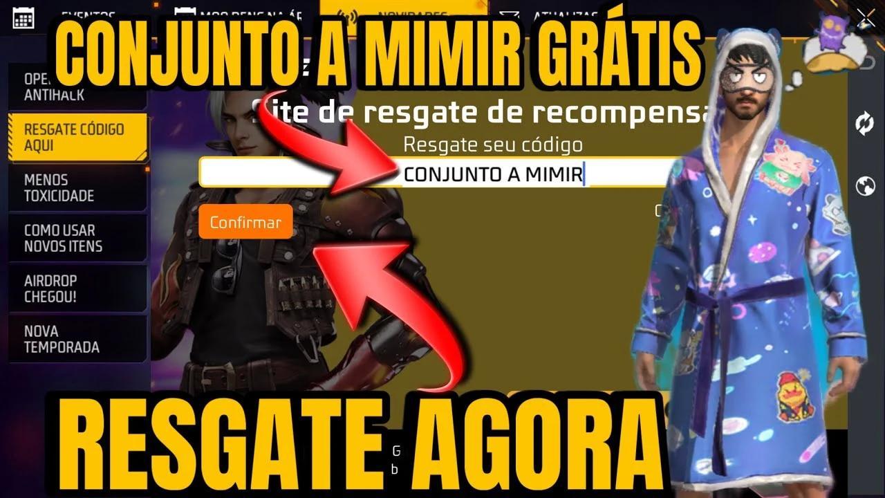 Código de Free Fire 2025: CODIGUIN FF conjunto A Mimir; Resgate no Rewards