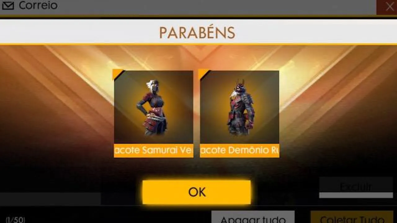 Códigos de Recompensas das Novas Skins do Passe de Elite Samurais Demoníacos em Free Fire