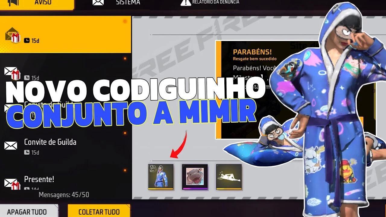 CODIGUIN FF 2025: Código Free Fire com “A Mimir”; Resgate no Rewards