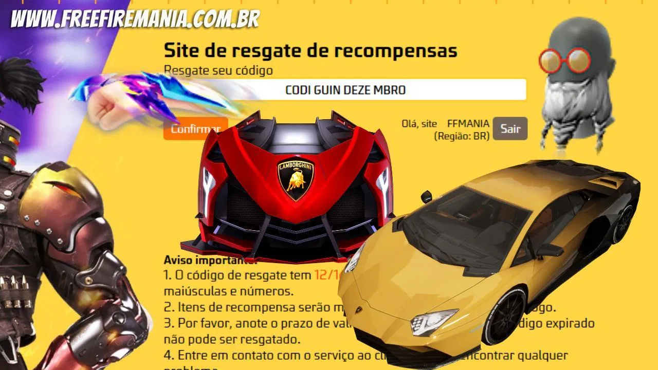 CODIGUIN FF: código Free Fire para o mês de Dezembro [2023]; Resgate no Rewards