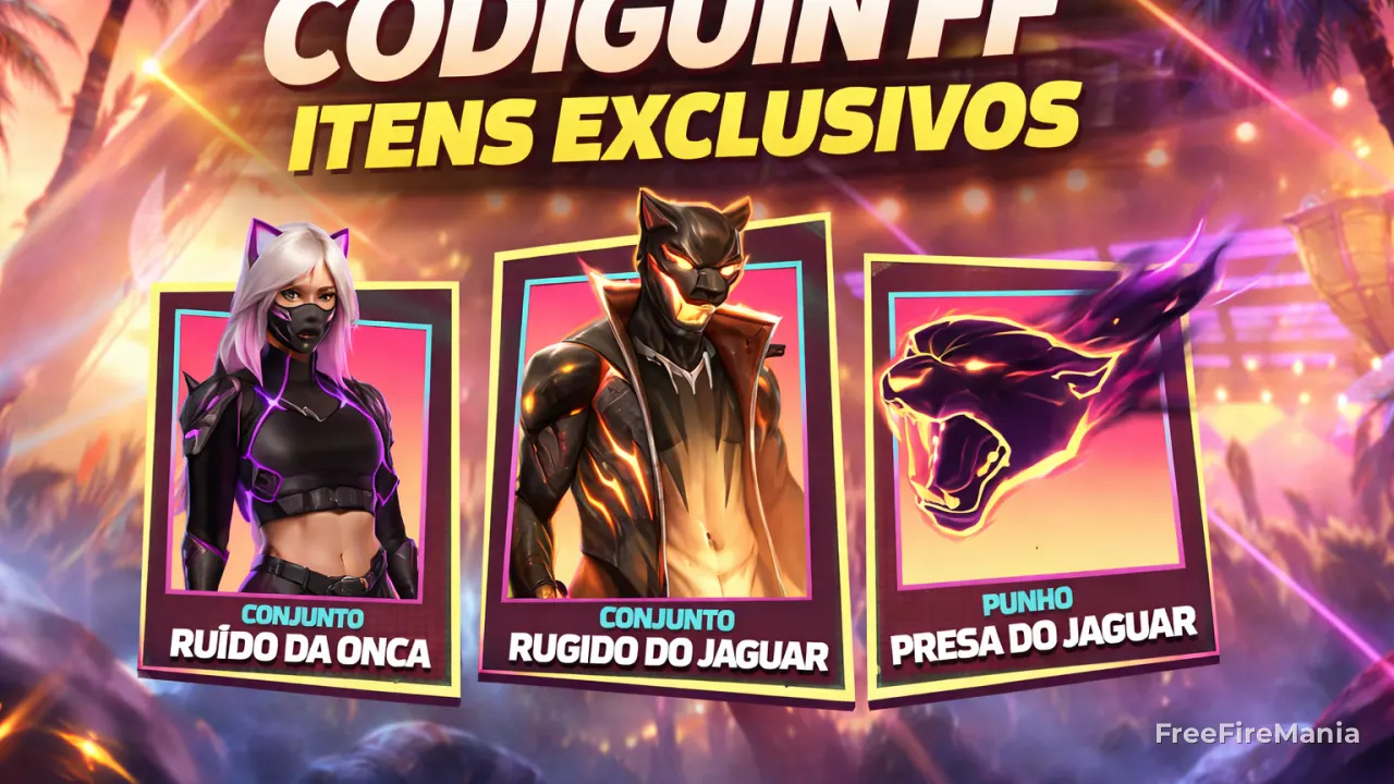 CODIGUIN FF: Garena distribui códigos hoje na live do Alok