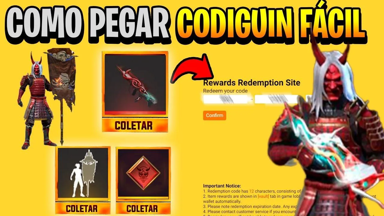 CODIGUIN FF 2022: códigos Free Fire válidos março; resgate no site Rewards