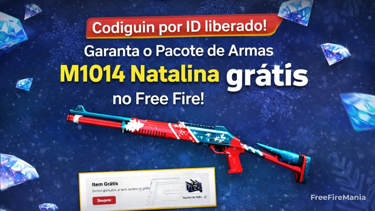 CODIGUIN FF por ID: pegue M1014 Natalina antes de acabar