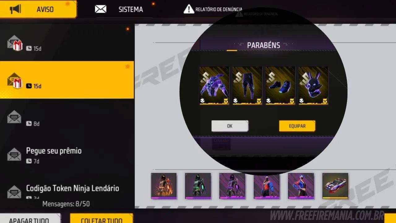 CODIGUIN FF setembro 2025: lista completa e como resgatar