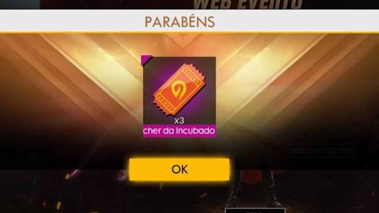 Colete Agora os 3 Tickets da Incubadora no Free Fire