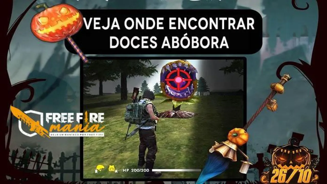 Como Coletar Doces de Abóbora no Free Fire