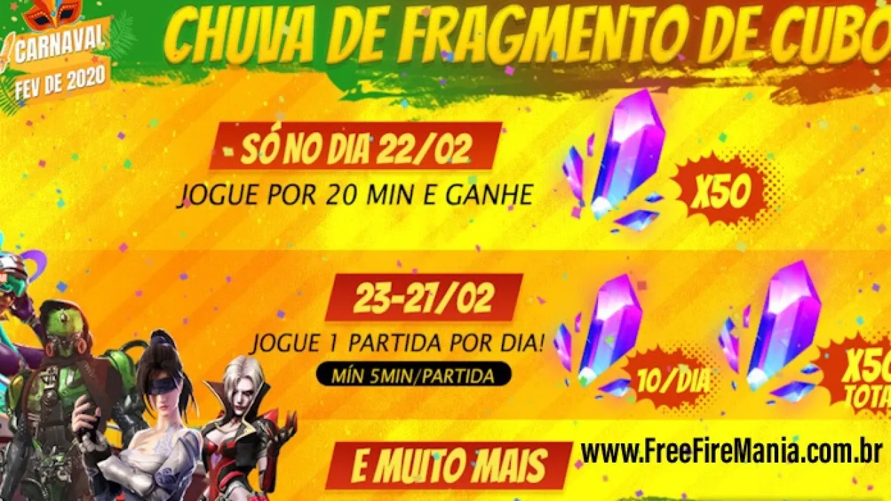 Como conseguir Fragmentos do Cubo Mágico no Free Fire