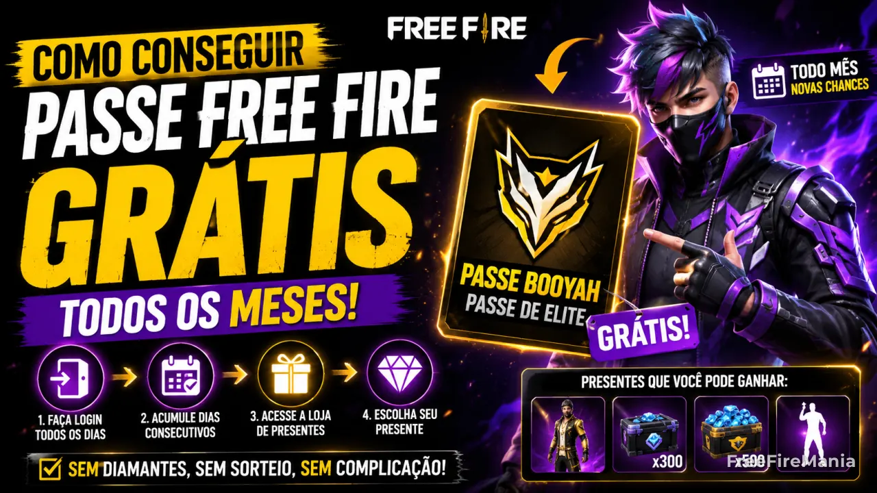 Passe grátis Free Fire: guia para ganhar pelo login