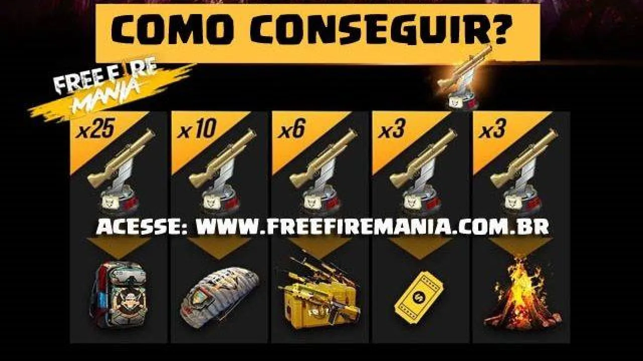 Como Conseguir Troféus GW e Ganhar Recompensas Grátis no Free Fire