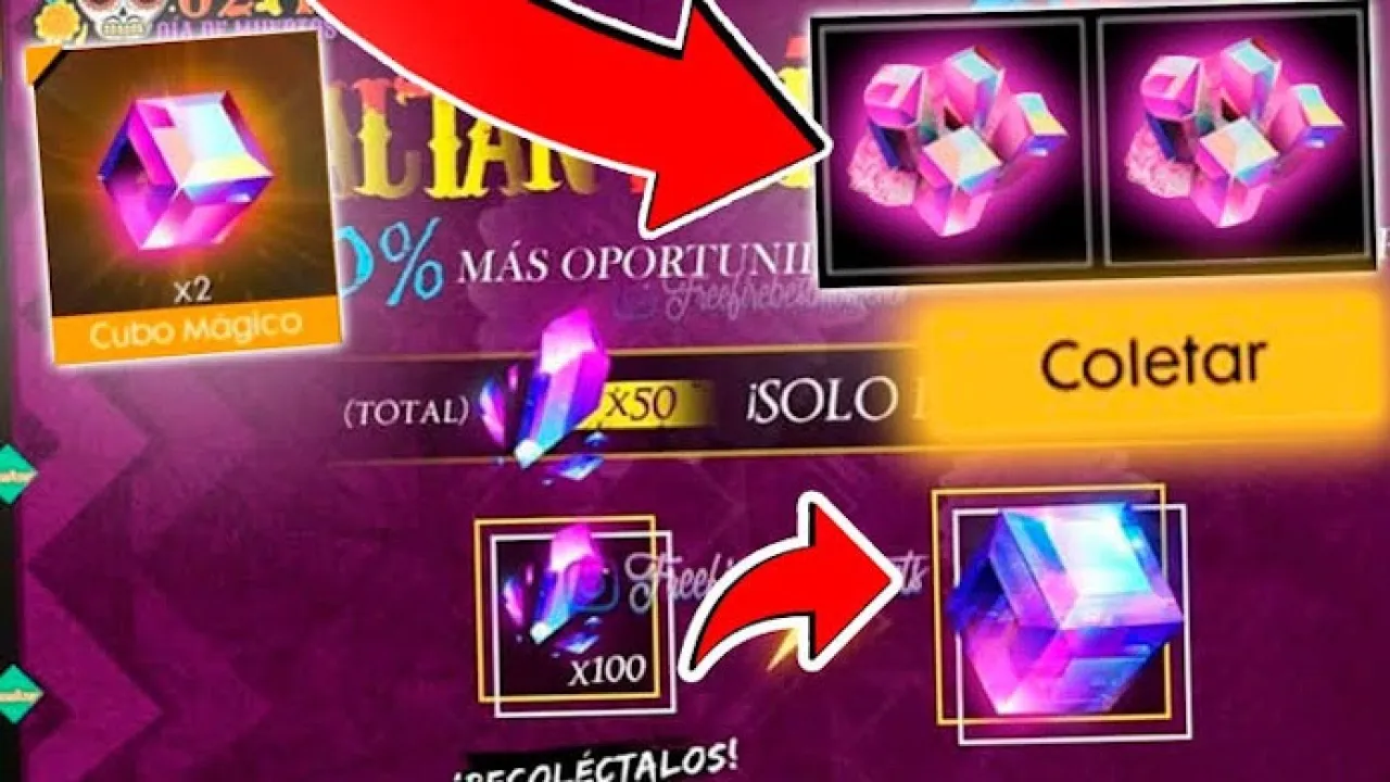 É oficial! Como ganhar x100 Fragmentos do Cubo Mágico no Free Fire
