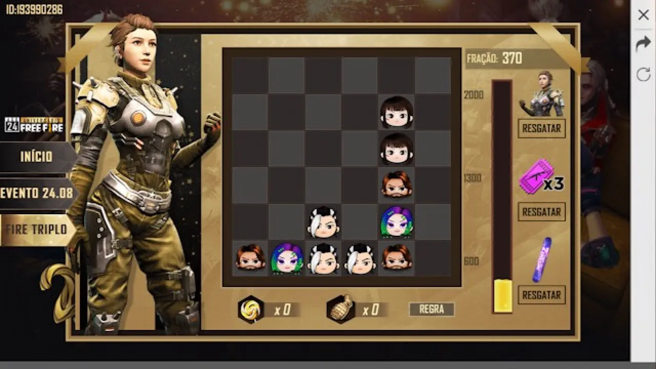 Como Jogar e Ganhar no Evento Fire Triplo de Free Fire