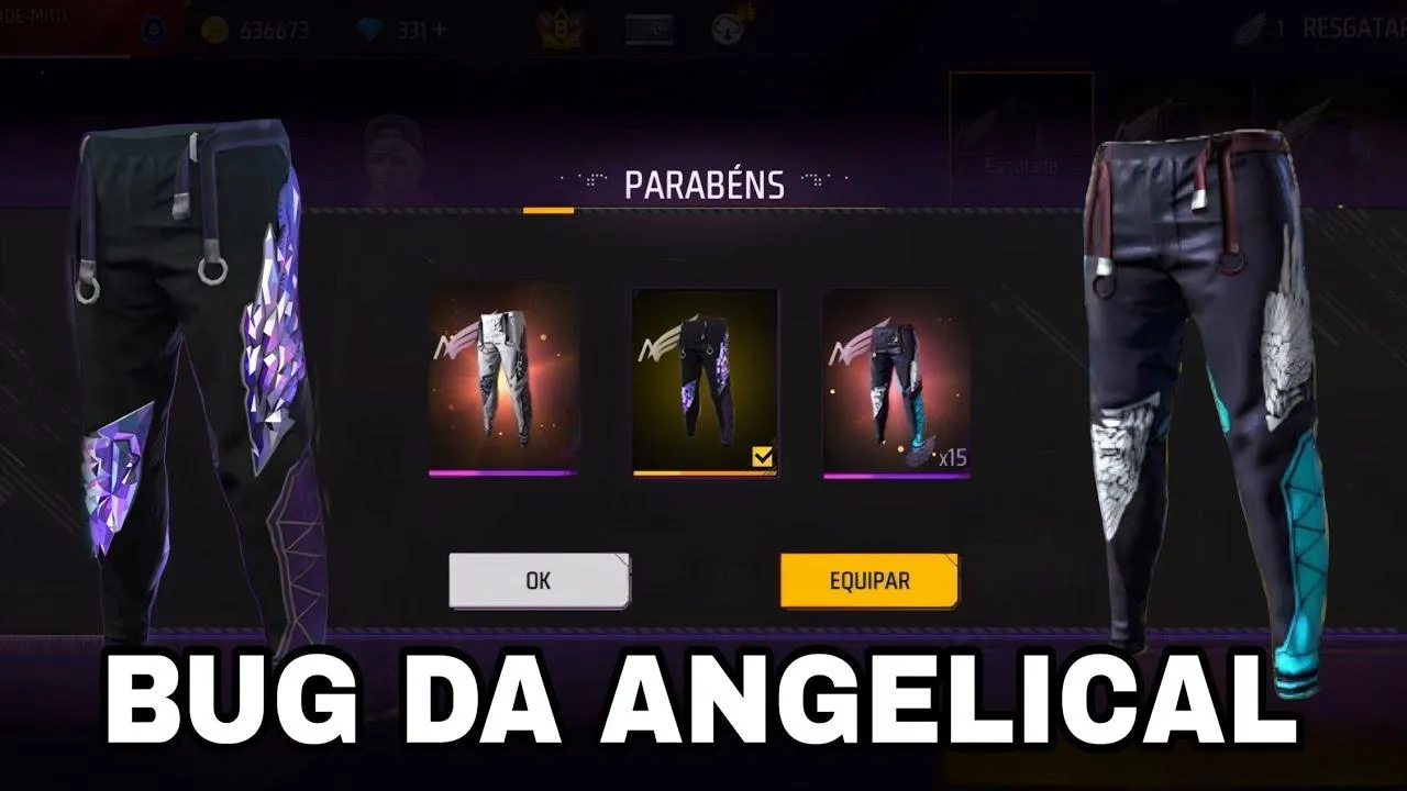 Free Fire: como pegar a Calça Angelical em 2026