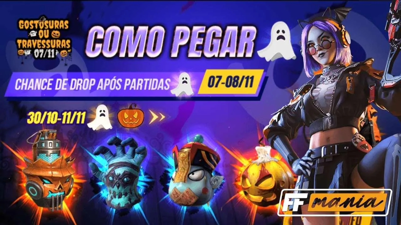 Como pegar token Fantasma e trocar pelo pacote Travessuras no Free Fire