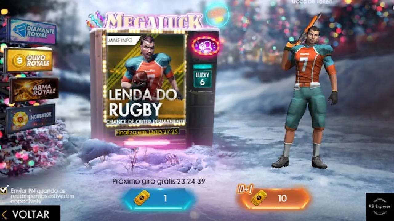 Novo Sorte Royale de Ouro no Free Fire Não Apresenta Novas Skins