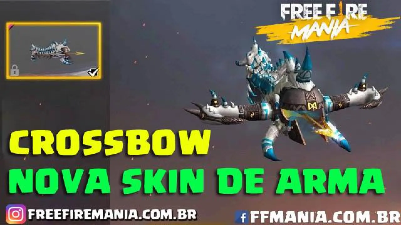 Nova Skin da Crossbow Caçador do Oceano Chega ao Free Fire