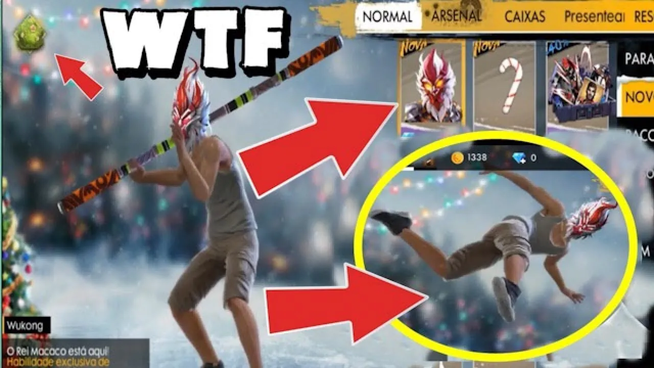 Novo Personagem Wukong Chegando em Janeiro no Free Fire