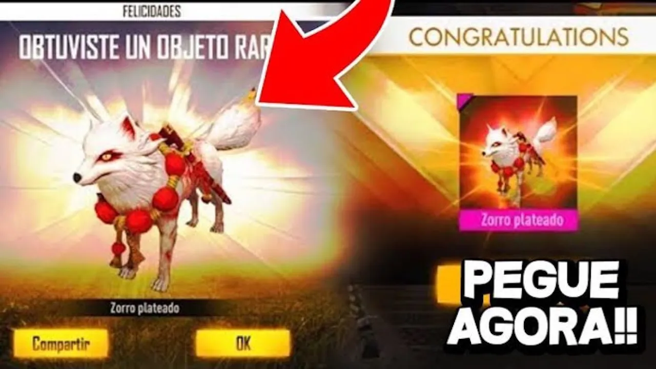 Novo Pet Raposa Prateada chega ao Free Fire