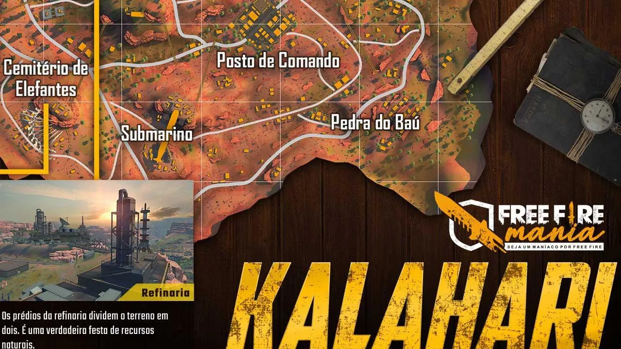 Conheça as cidades do novo Mapa Kalahari do Free Fire