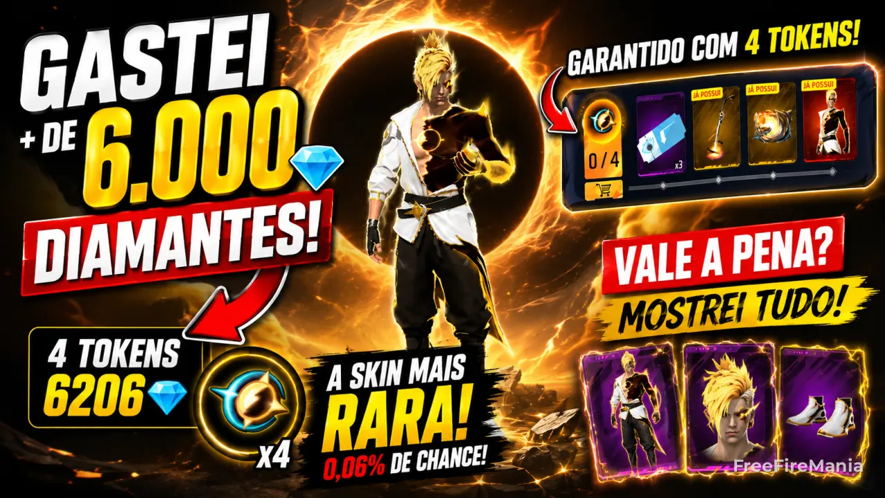 Garena libera Eclipse Solar na Virada Suprema por mais de 6 mil diamantes no Free Fire