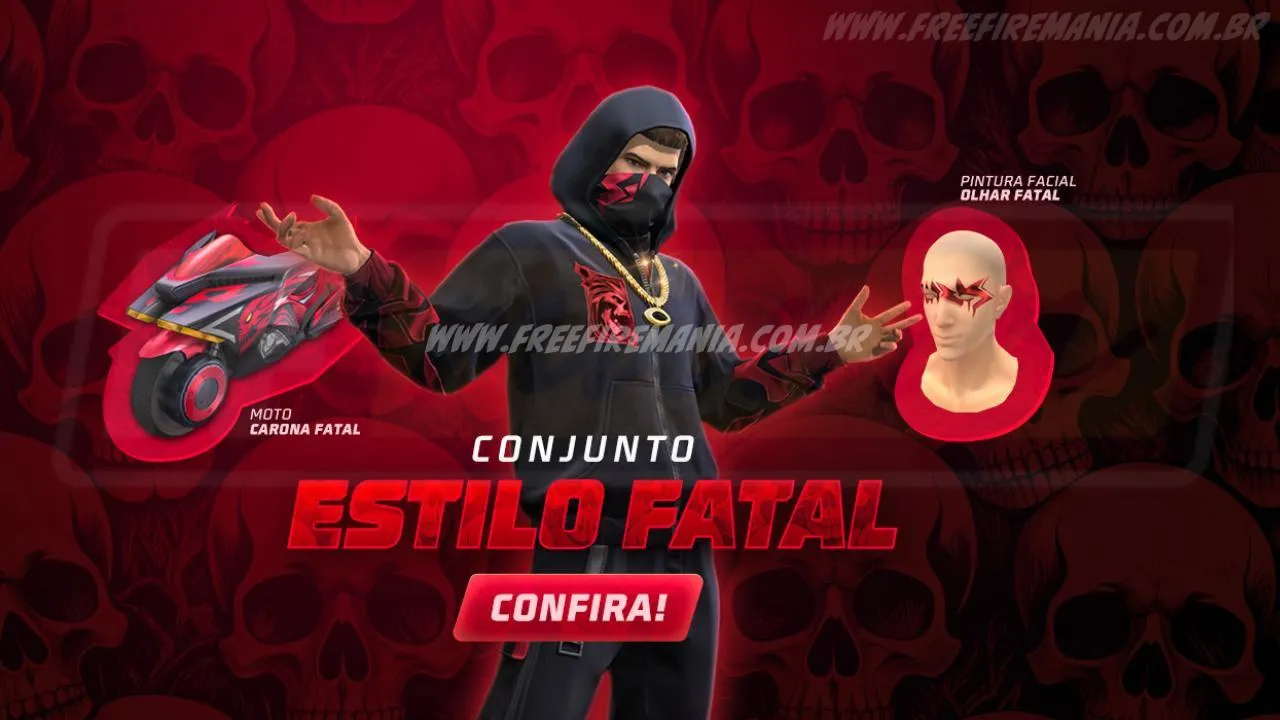 Escolha Royale Free Fire: Como conseguir Conjunto Estilo Fatal e outros Prêmios