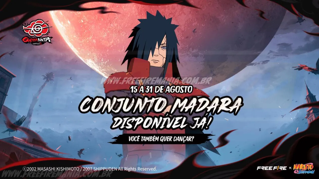 Free Fire: como conseguir Conjunto - Madara no Token Royale
