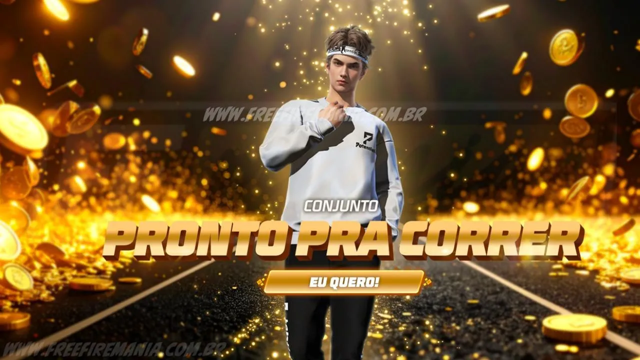 Escolha Royale Free Fire: Como conseguir Conjunto - Pronto pra Correr e outros Prêmios