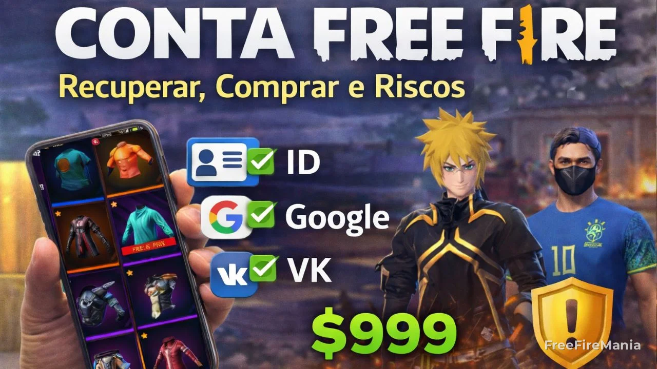 Conta Free Fire: como recuperar, consultar ID e verificar banimento em 2026