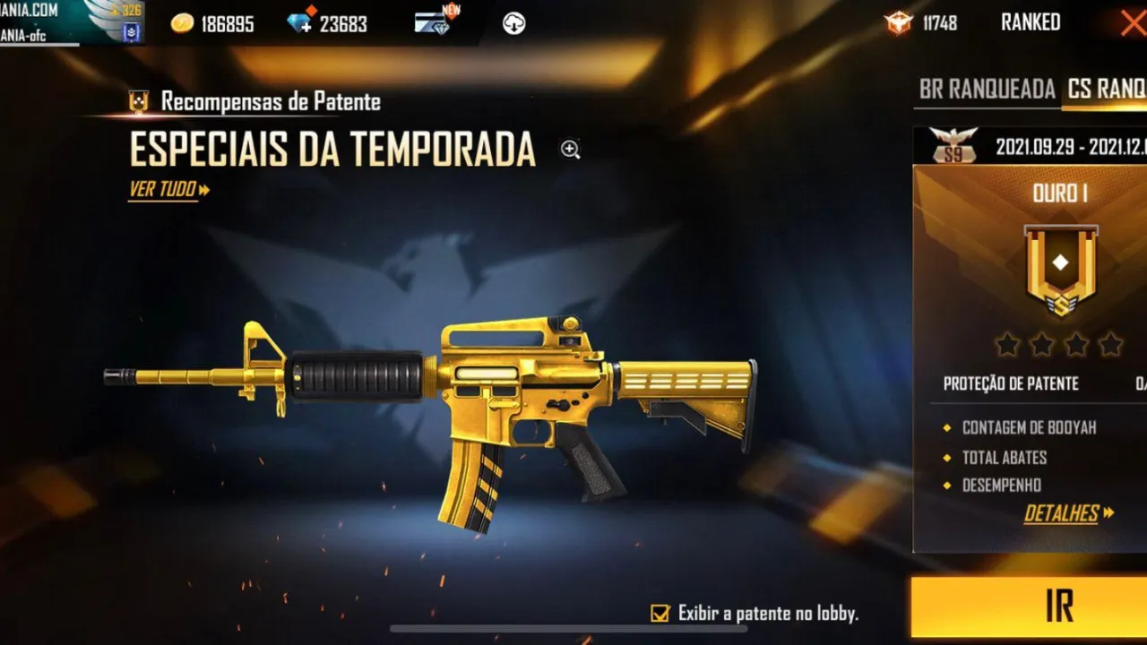 Contra Squad Free Fire: Data de lançamento, horário e recompensas da 9ª temporada ranqueada