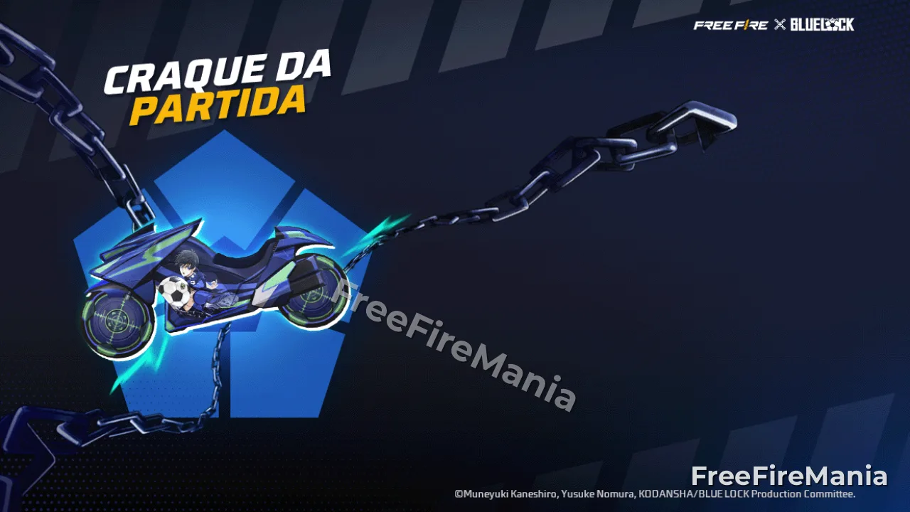 Como ganhar a Moto - BLUE LOCK no evento Craque da Partida