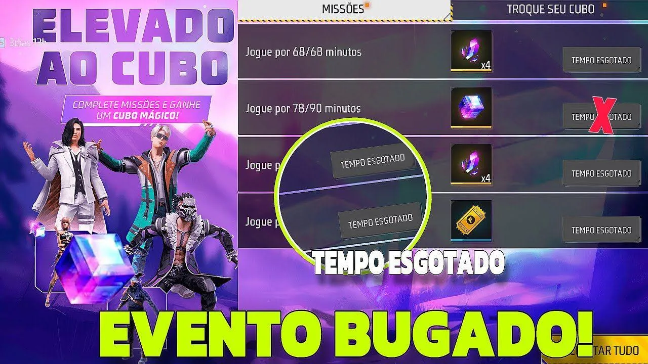 🚨 Cubo Mágico Free Fire: BUG ou confusão no evento? Garena explica!