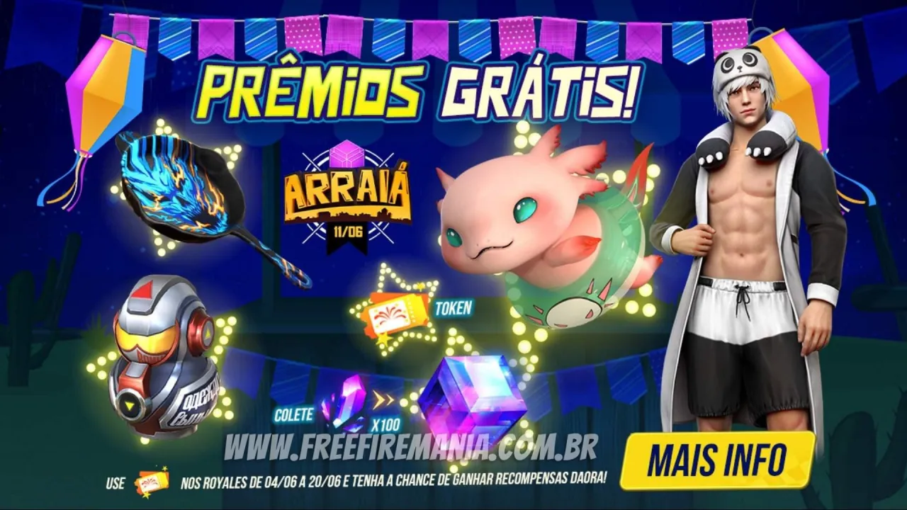 Cubo Mágico Free Fire junho 2022: como conseguir grátis no evento Arraiá FF