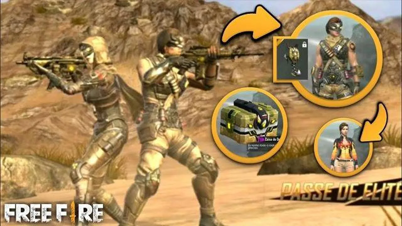 Lançamento da Pré Venda do Passe de Elite de Agosto - Tempestade de Areia em Free Fire
