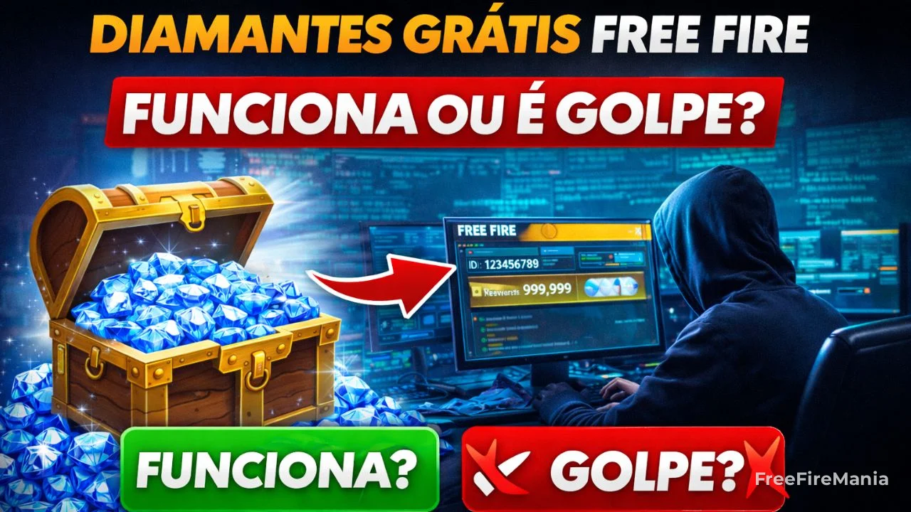 Alerta de segurança: Diamantes grátis Free Fire