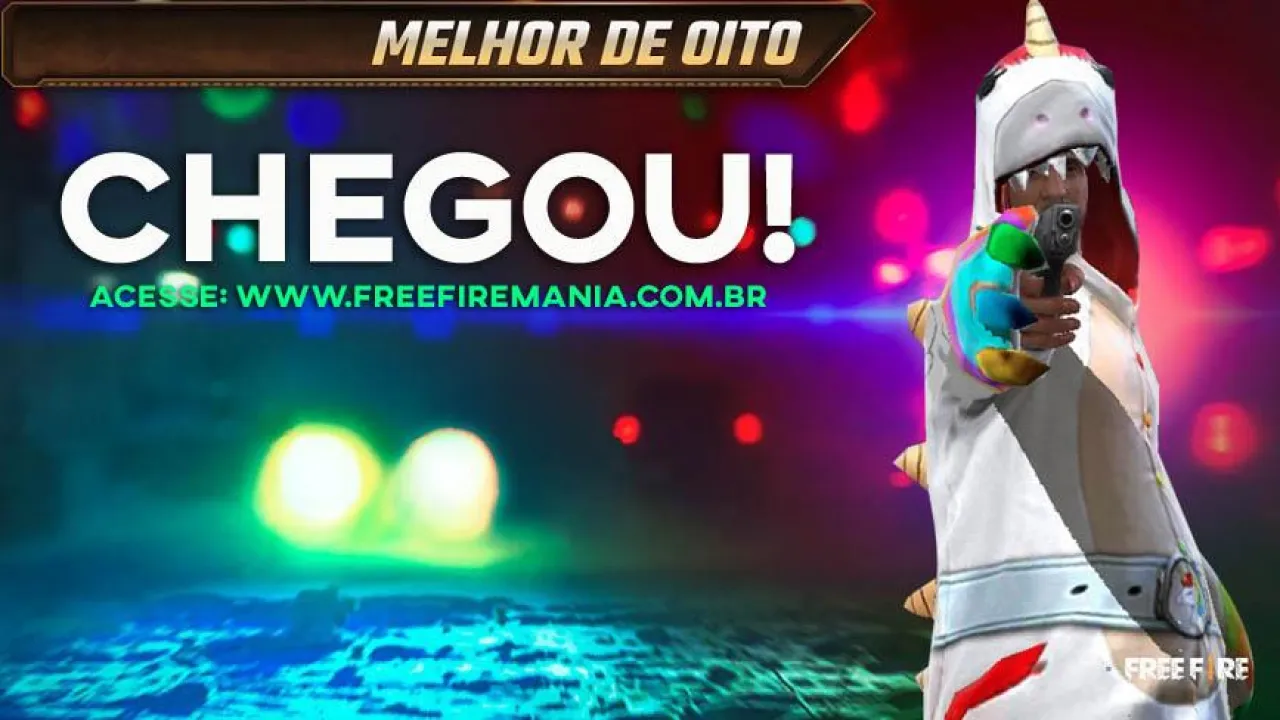 Corre! Pacote com a skin do Dino Arco-íris de volta ao Free Fire