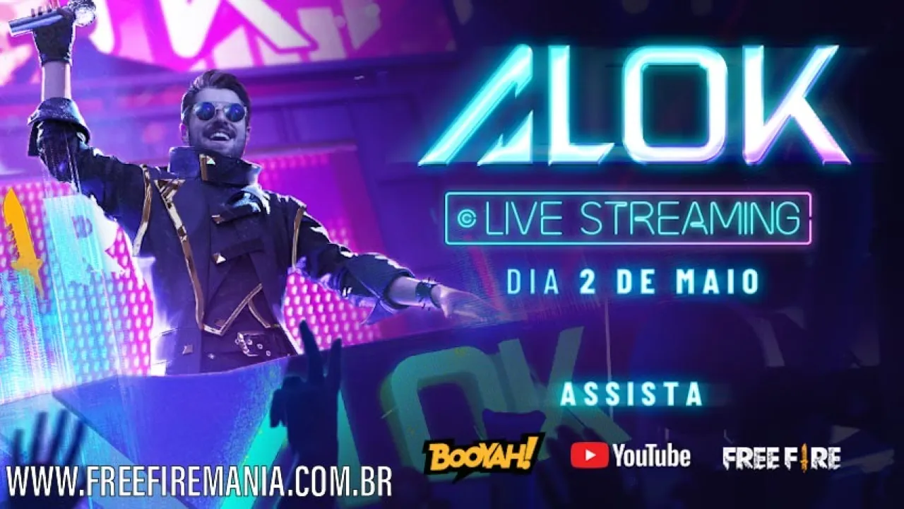 Dj Alok fará show ao vivo dentro do Free Fire neste sábado 