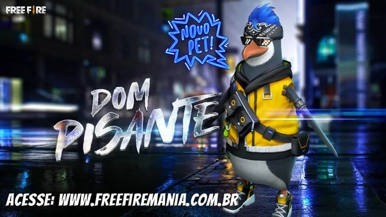 Dom Pisante no Free Fire: habilidade completa, níveis e como usar o pet pinguim