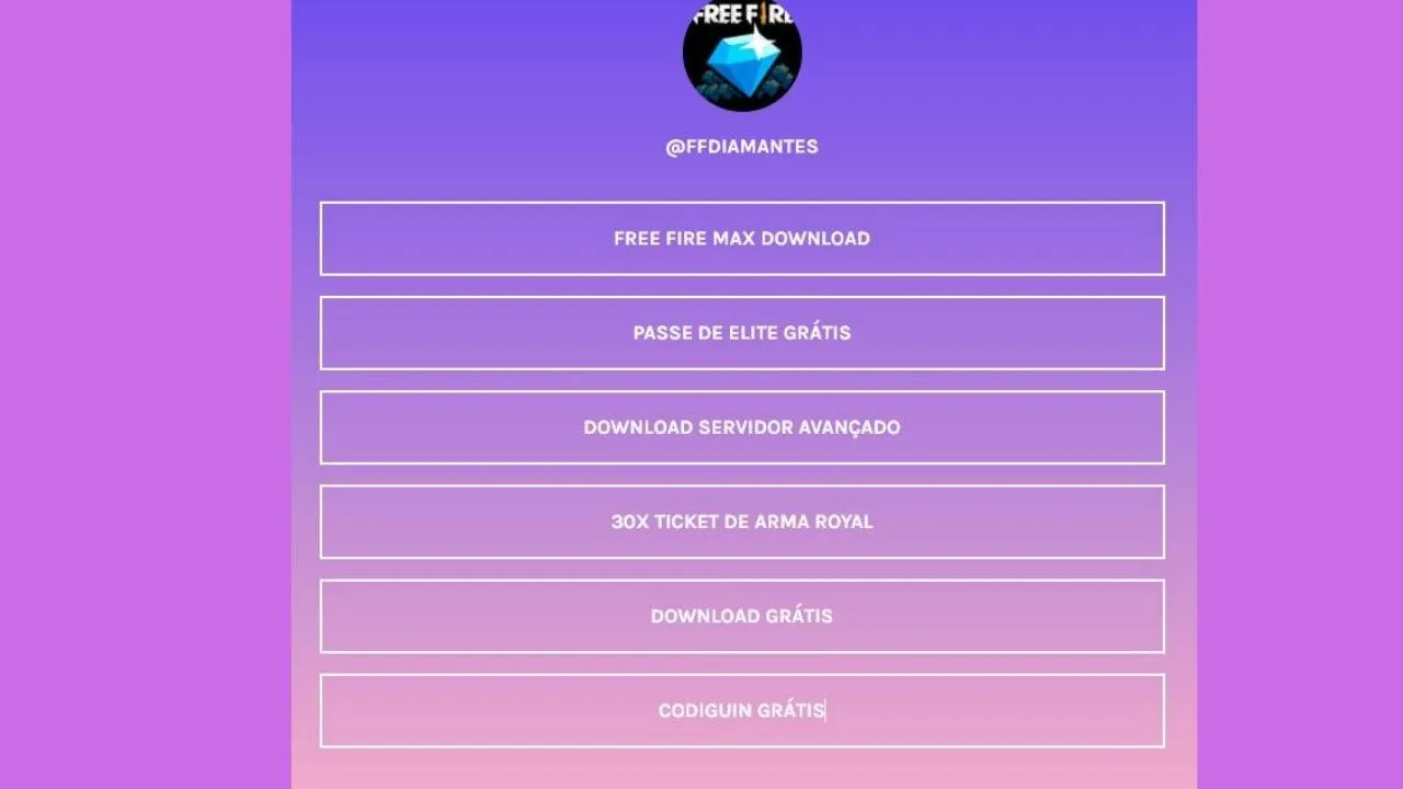 Dx FF Club Free Fire: site com promessa de diamantes é a nova fraude da internet