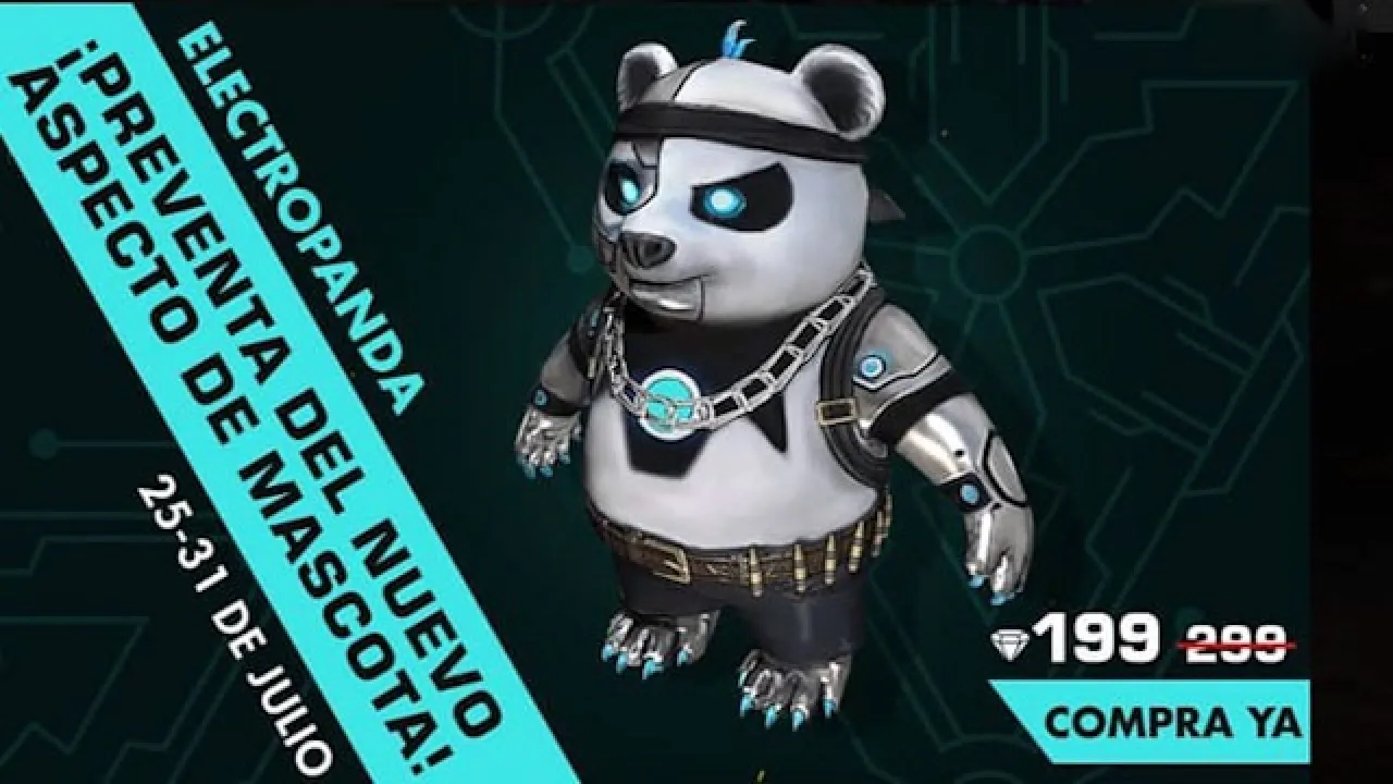 Nova Skin do Panda Relâmpago Chega ao Free Fire
