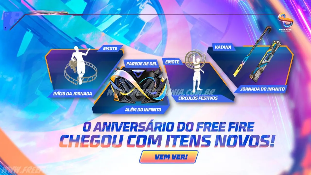 Free Fire: como conseguir Emote - Início da Jornada, Emote - Círculos Festivos no Arco do Destino
