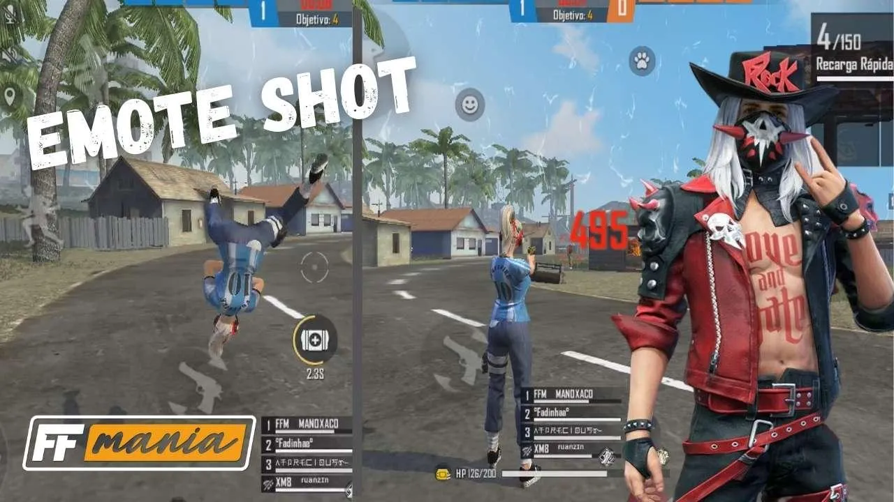 Emote Shot: Aprenda a usar emotes para um capa no Free Fire