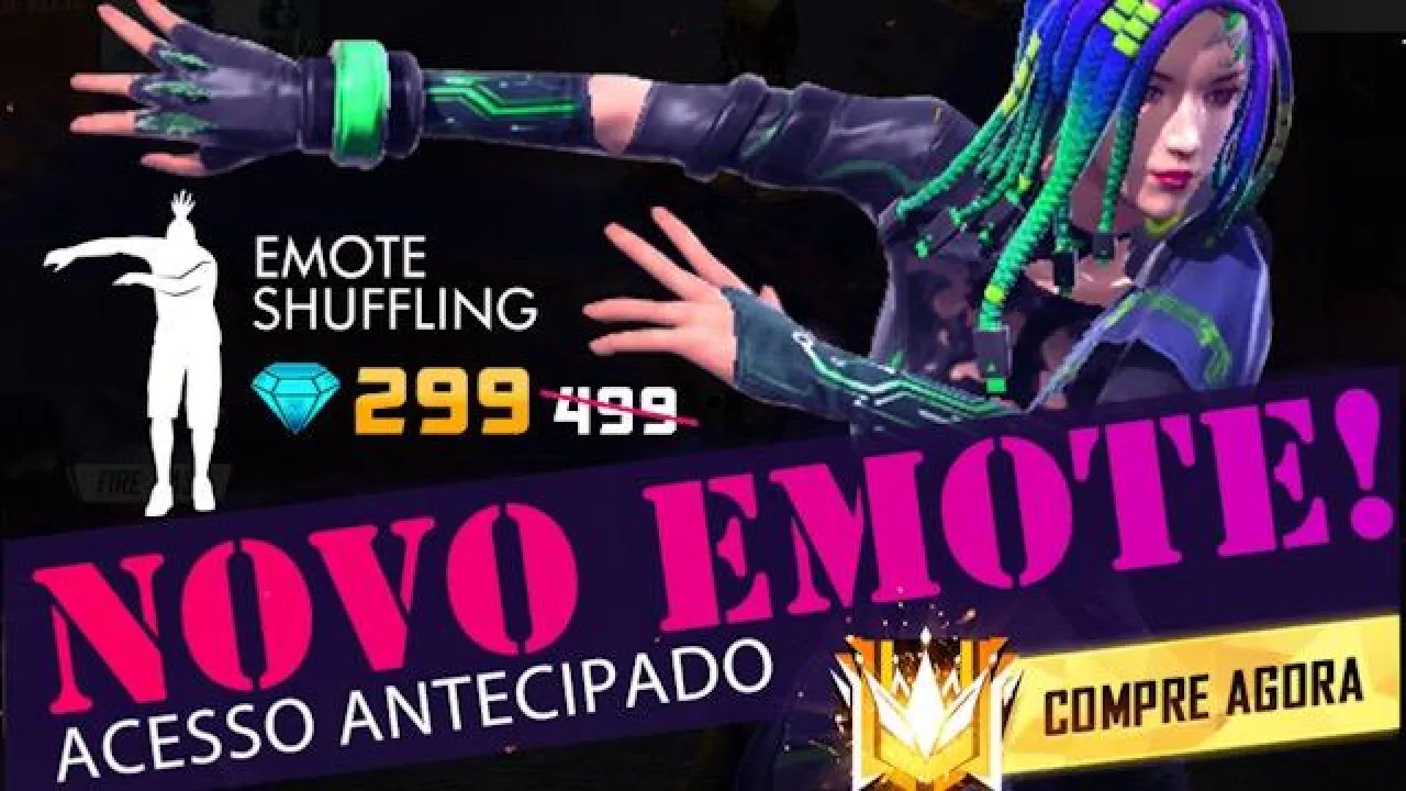 Emote Shuffle Disponível na Loja de Free Fire