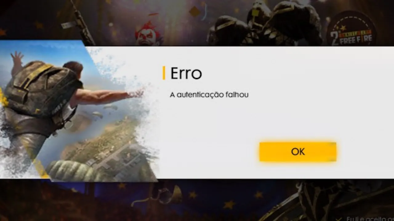 Erro de Conexão de Rede: A autenticação falhou no Free Fire