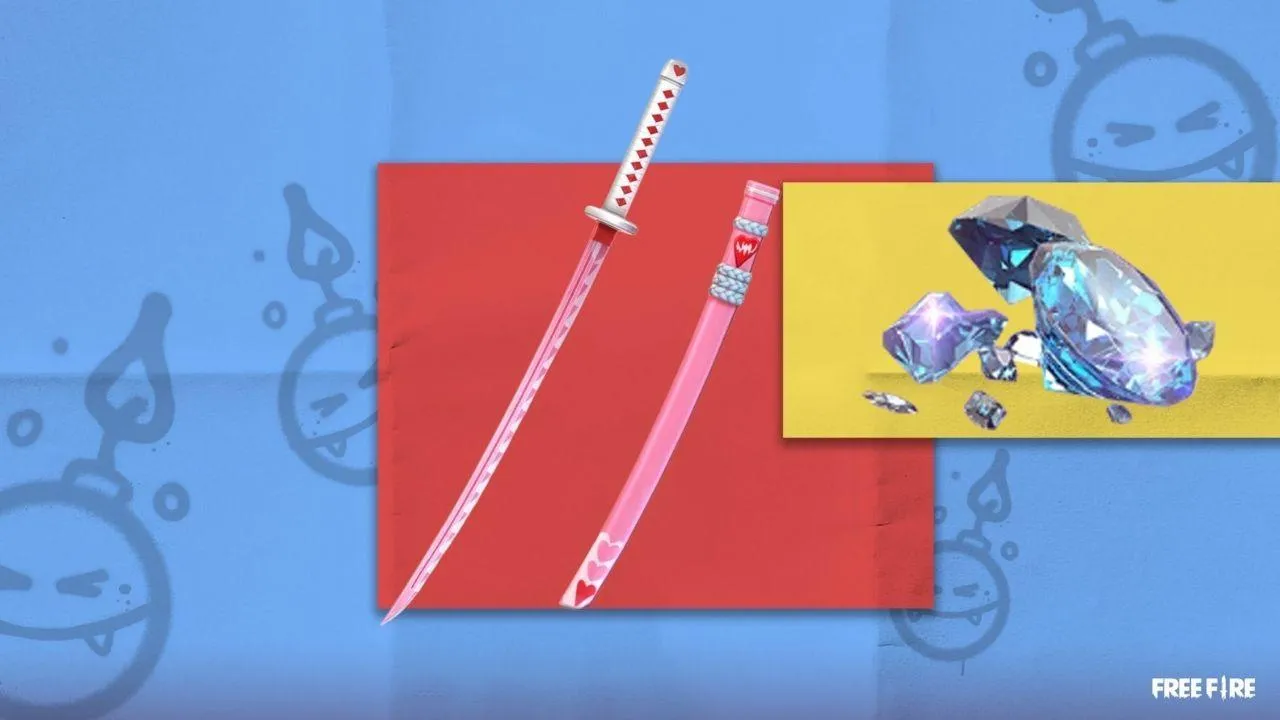 Evento de Recarga no Free Fire com a Katana Temporada do Amor chega ao Battle Royale